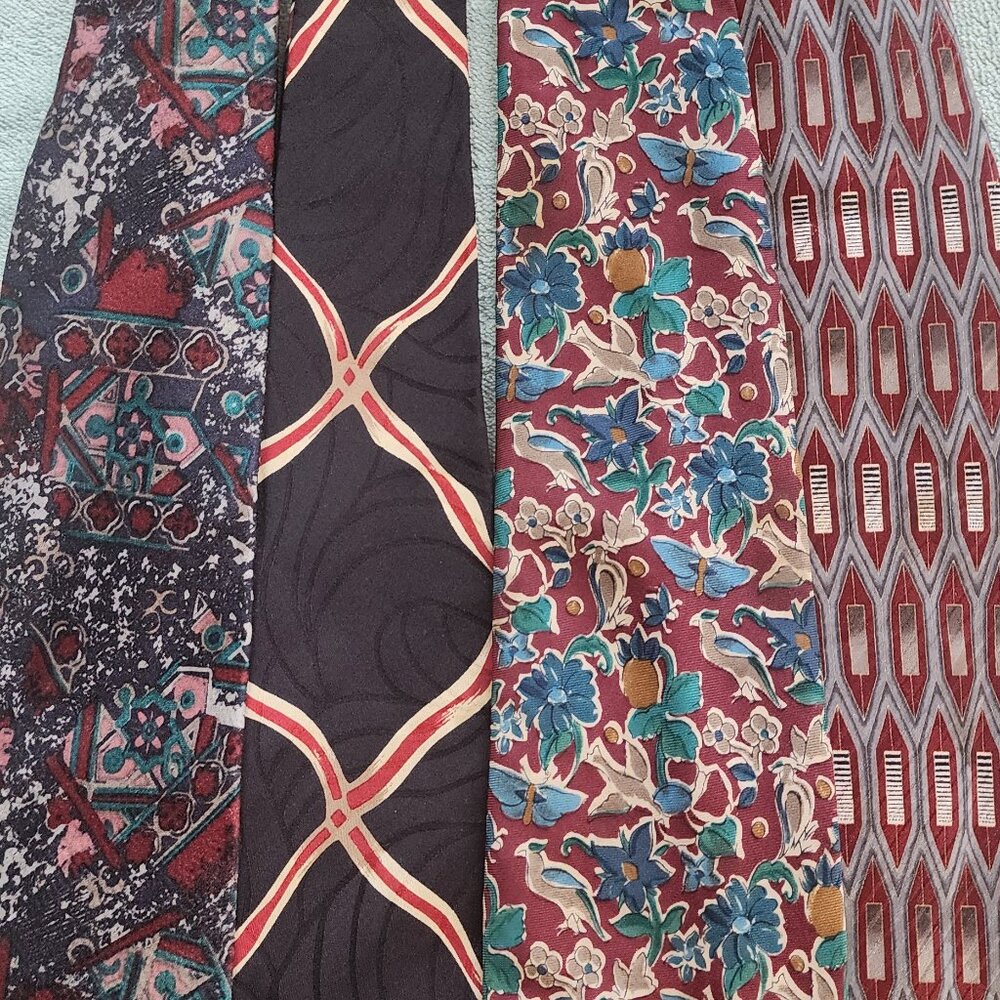 Lot of 4 100% silk ties